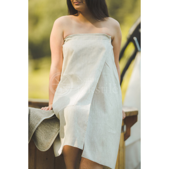 Linen women's sauna apron ,,Plain"